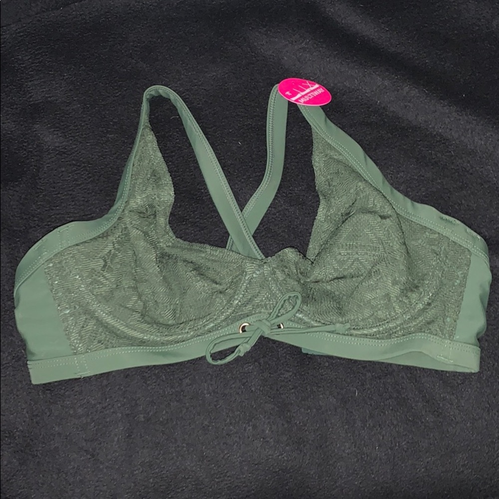 Olive Green Bikini Top
